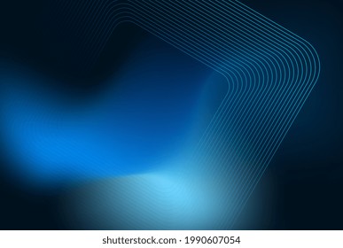 Fondo claro Líneas tecno brillantes y plantilla de fondo azul futurista de alta tecnología con formas cuadradas utilizadas para el diseño de papel pintado y abstracto moderno BLUE-Bright.eps