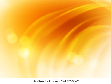 Light background  with orange  light blurred spots and  bokeh. The illustration contains transparency and effects. EPS10