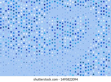 Light background with polygonal style. Glitter abstract illustration with triangular shapes. Template for wallpapers.