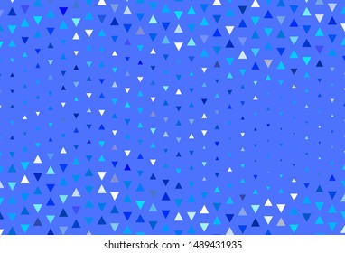 Light background with polygonal style. Illustration with set of colorful triangles. Template for wallpapers.
