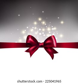 Light background with purple ribbon