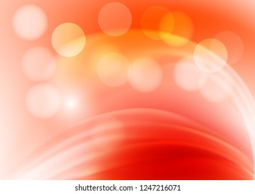 Light background  with red  blurred spots and  bokeh. The illustration contains transparency and effects. EPS10