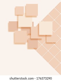 Light background with a sand-colored tiles