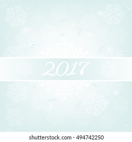 Light background with snowflakes