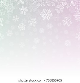 Light background with snowflakes.	