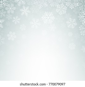 Light background with snowflakes.