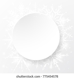 Light background with snowflakes.