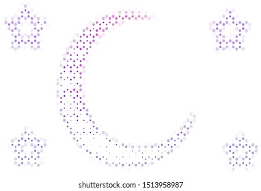 Light background with spots. Blurred decorative design in abstract style with bubbles. Pattern for futuristic ad, booklets.