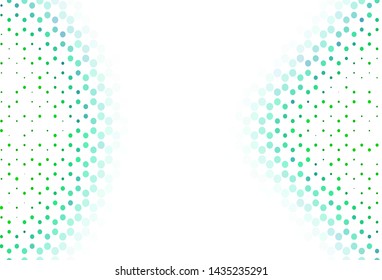 Light background with spots. Illustration with set of shining colorful abstract circles. Pattern for beautiful websites.