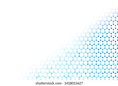 Light background with spots. Modern abstract illustration with colorful water drops. Pattern for futuristic ad, booklets.