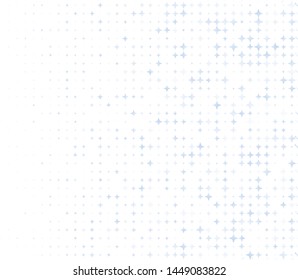 Light background with translucent blue stars. Abstract backdrop for layouts, covers, cards, Wallpaper. Vector illustration