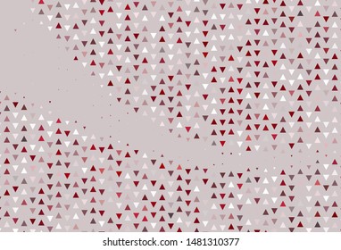 Light background with triangles. Beautiful illustration with triangles in nature style. Pattern for commercials.