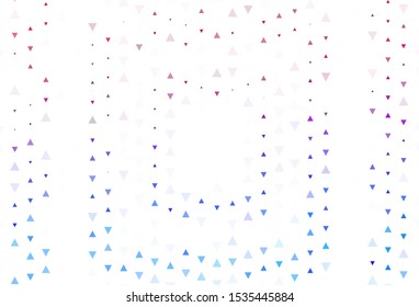 Light background with triangles. Beautiful illustration with triangles in nature style. Pattern for websites.