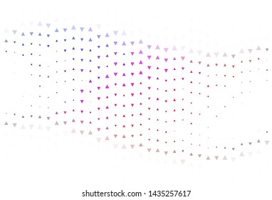 Light background with triangles. Modern abstract illustration with colorful triangles. Best design for poster, banner.