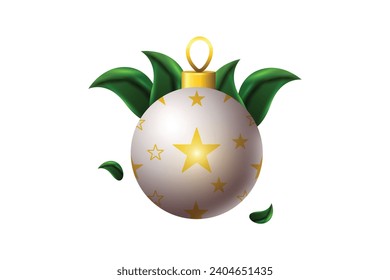 Light Ball Christmas Sticker Design