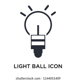 Light Ball icon vector isolated on white background for your web and mobile app design, Light Ball logo concept