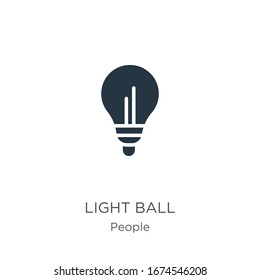 Light ball icon vector. Trendy flat light ball icon from people collection isolated on white background. Vector illustration can be used for web and mobile graphic design, logo, eps10