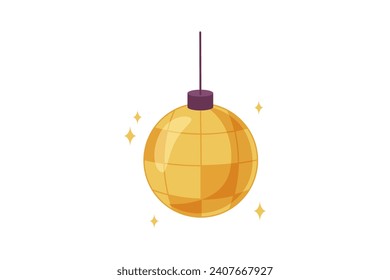 Light Ball New Year Sticker