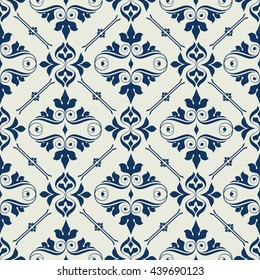 Light  baroque background of romantic floral seamless pattern for decoration damask wallpaper, vintage style stock vector
