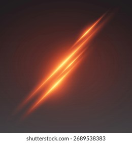 Haz de luz de energía y explosión.