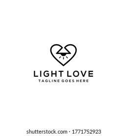 The light beam illuminates the heart to light the path of life.