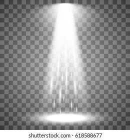 light beam isolated on transparent background. Vector illustration
