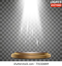 light beam isolated on transparent background. Vector illustration