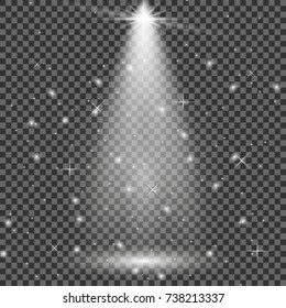light beam isolated on transparent background. Vector illustration