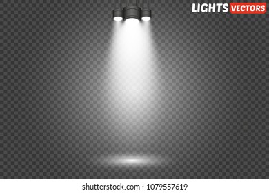 light beam isolated on transparnt background. Vector illustration