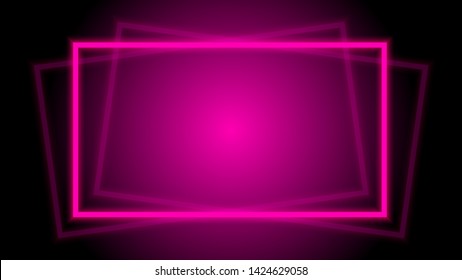light beam pink elegant horizontal square frame for background, disco light shine geometric square frame, neon beam lines pattern, disco light shine for banner, light beam square for digital ad media