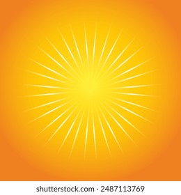 light beam transparency on orange background, sun shine, sunlight graphic, light ray, sunshine, star light shine