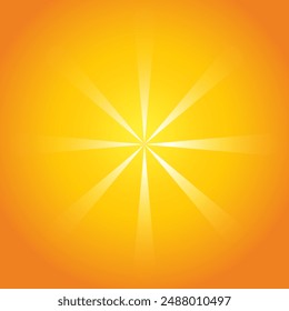 light beam transparency on orange background, sun shine, sunlight graphic, light ray, sunshine, star light shine