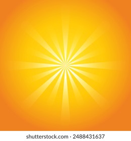 Lichtstrahl-Transparenz auf orangefarbenem Hintergrund, Sonnenschein, Sonnenlicht-Grafik, Lichtstrahl, Sonnenschein, Sternenlicht-Schein