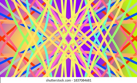 Light beams laser ray colourful beautiful vector illustration background with random color lines in a colorful gradient texture great to show energy power party and fun