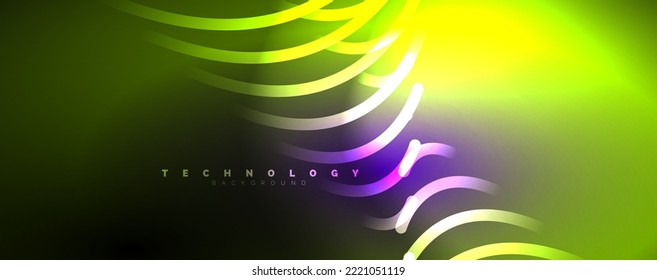 Helle Balken, Neonlinien abstrakter Hintergrund. Vektorgrafik für Bildschirmhintergründe, Banner, Hintergrund, Karte, Buchillustration, Landing-Page