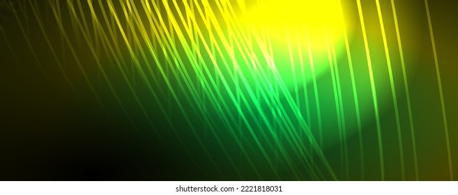Light beams, neon lines abstract background. Vector Illustration For Wallpaper, Banner, Background, Card, Book Illustration, landing page