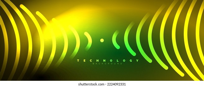 Vigas de luz, líneas de neón fondo abstracto. Ilustración vectorial para fondo de escritorio, pancarta, fondo, tarjeta, ilustración del libro, página de inicio
