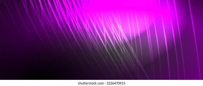 Vigas de luz, líneas de neón fondo abstracto. Ilustración vectorial para fondo de escritorio, pancarta, fondo, tarjeta, ilustración del libro, página de inicio