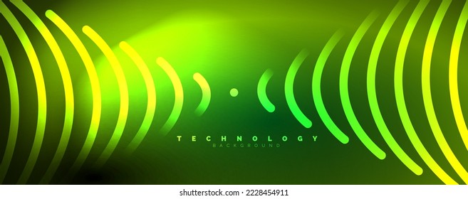 Light beams, neon lines abstract background. Vector Illustration For Wallpaper, Banner, Background, Card, Book Illustration, landing page