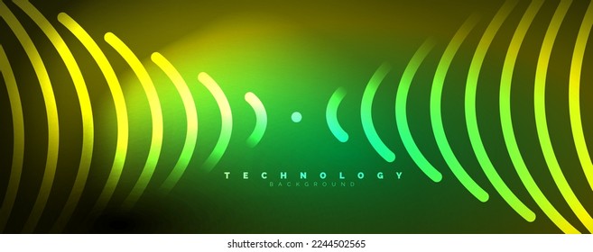 Vigas de luz, líneas de neón fondo abstracto. Ilustración vectorial para fondo de escritorio, pancarta, fondo, tarjeta, ilustración del libro, página de inicio