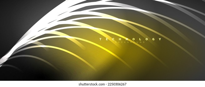 Light beams, neon lines abstract background. Vector Illustration For Wallpaper, Banner, Background, Card, Book Illustration, landing page