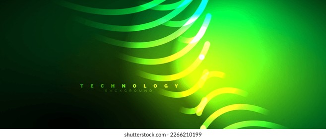 Light beams, neon lines abstract background. Vector Illustration For Wallpaper, Banner, Background, Card, Book Illustration, landing page