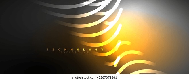 Light beams, neon lines abstract background. Vector Illustration For Wallpaper, Banner, Background, Card, Book Illustration, landing page