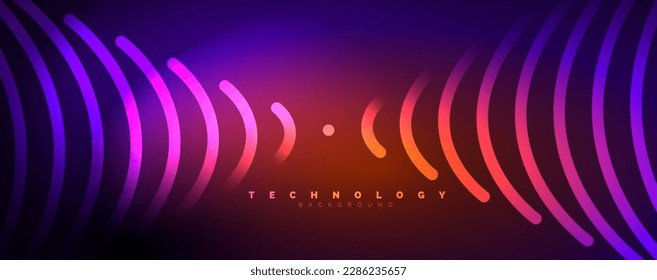 Vigas de luz, líneas de neón fondo abstracto. Ilustración vectorial para fondo de escritorio, pancarta, fondo, tarjeta, ilustración del libro, página de inicio