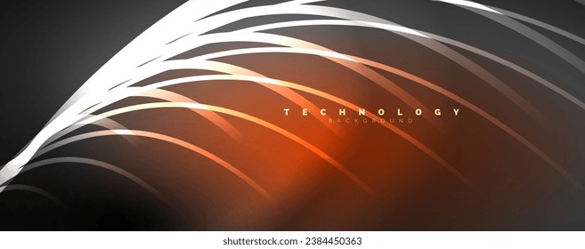 Light beams, neon lines abstract background. Vector Illustration For Wallpaper, Banner, Background, Card, Book Illustration, landing page