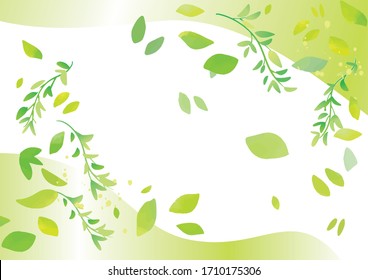 Light beautiful green background illustration