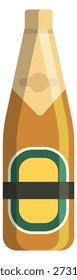 Helles Bierflaschen-Farbsymbol. Ale-Glas