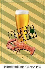 light beer with lobster poster
