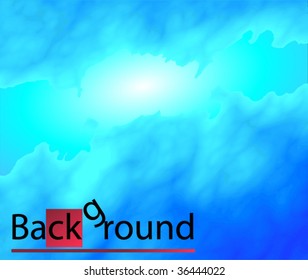 a light behind mystic clouds or nebular universe