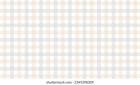 Light beige and grey plaid fabric texture as a background